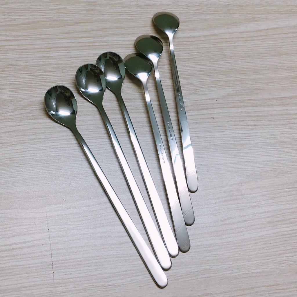 Muỗng Cafe Đá dài 20cm - Inox cao cấp không gỉ sáng bóng - Hiệu TH