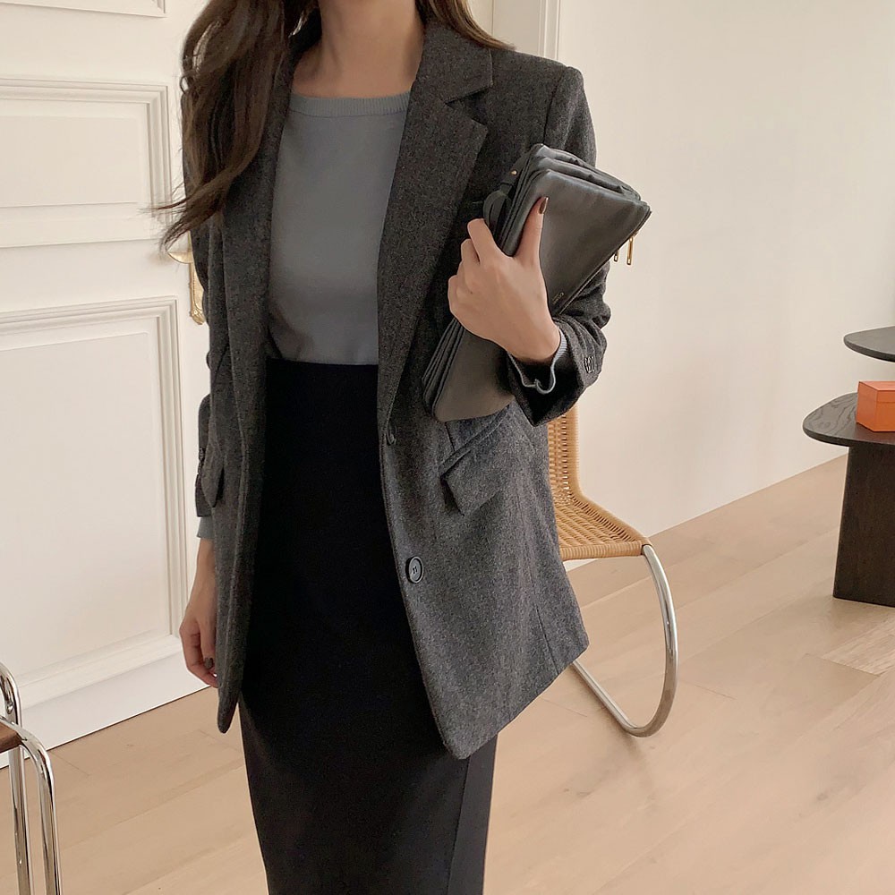 Chân váy chữ a vải mỏng lưng cao màu trơn thiết kế lệch tà | BigBuy360 - bigbuy360.vn