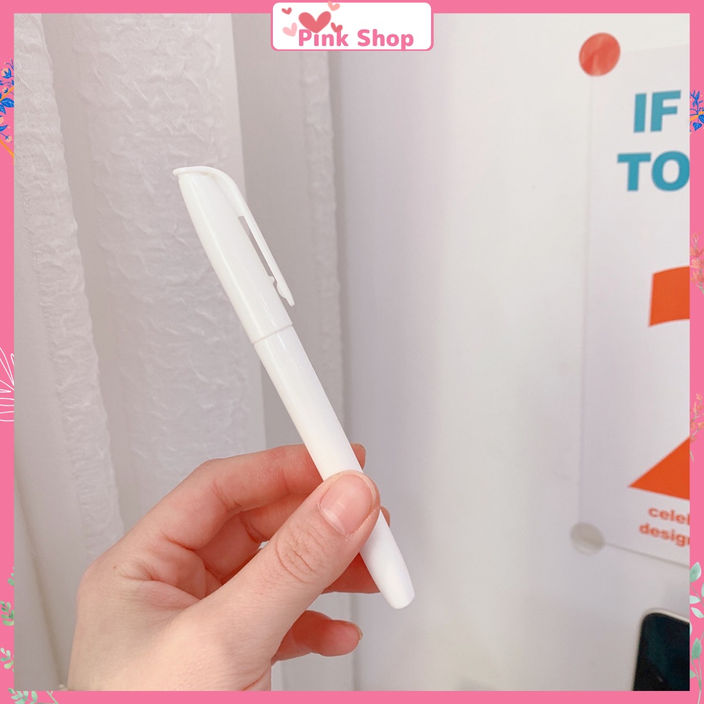 Bút viết gương, Bút mực trắng Pinkshop viết bảng ghi chú trang trí lên bề mặt gương bề mặt kính có thể xóa được