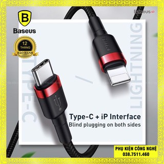 Cáp sạc nhanh C to Lightning 18W chính hãng Baseus Cafule PD