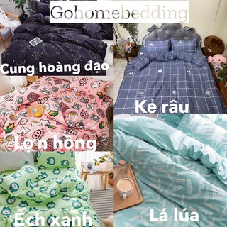 Vỏ Chăn Ga Gối Poly 5 món cotton poly cao cấp ( được chọn mẫu)
