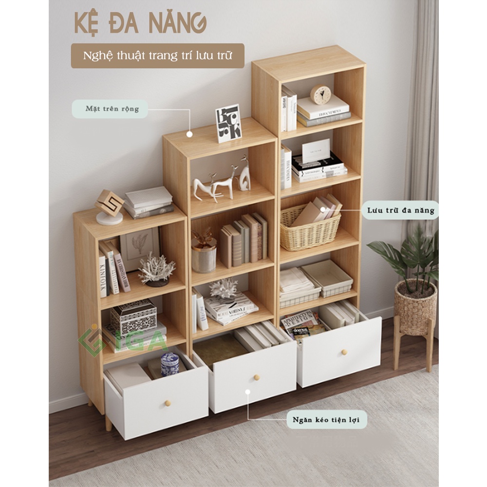 Kệ Sách Đa Năng IGA DECOR Mang Sức Sống Mới Cho Không Gian Của Bạn - GP144