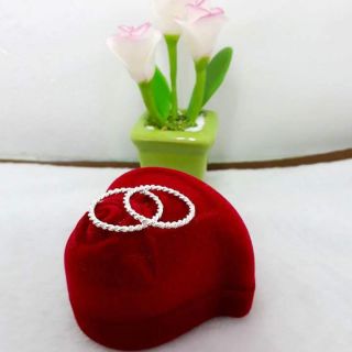Nhẫn xoắn bạc ta cao cấp