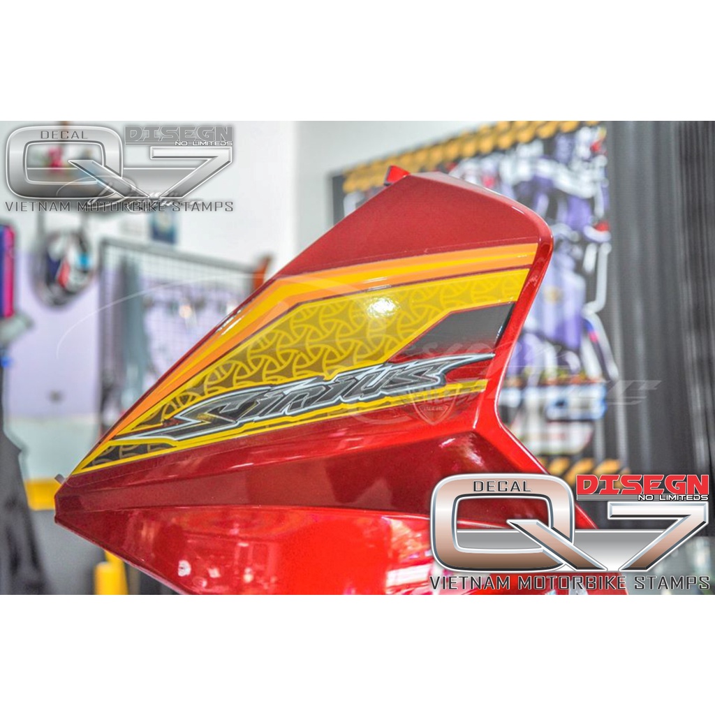 Tem Rời Sirius 110 đỏ đen