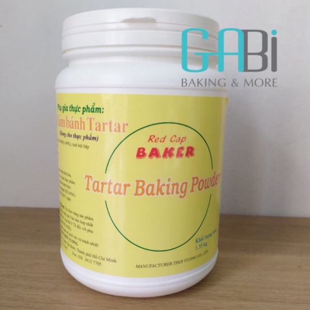 Cream of tartar (chất ổn định) Red-Cap Baker 1.35kg