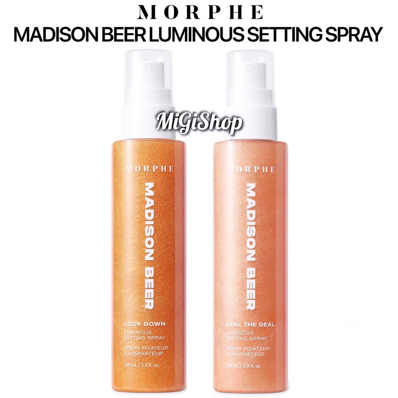 [Hàng Mỹ] Xịt Khoá Make Up Có Nhũ Morphe Madison Beer Luminous Setting Spray 100ml