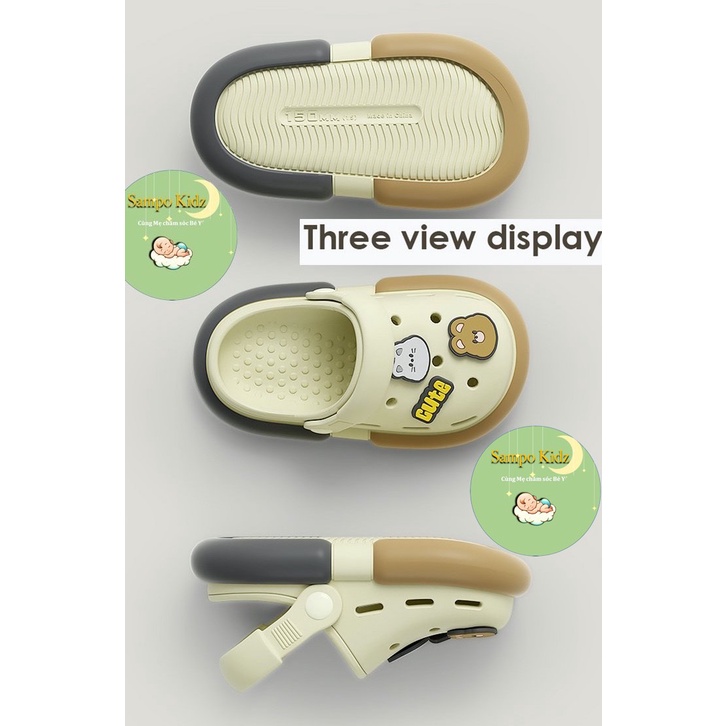 Dép Cheerful Mario  BF-7702U  Quai Ngang Chống Trượt Họa Tiết Hoạt Hình Kiểu Cổ Điển Cho Bé _  Mẫu 3