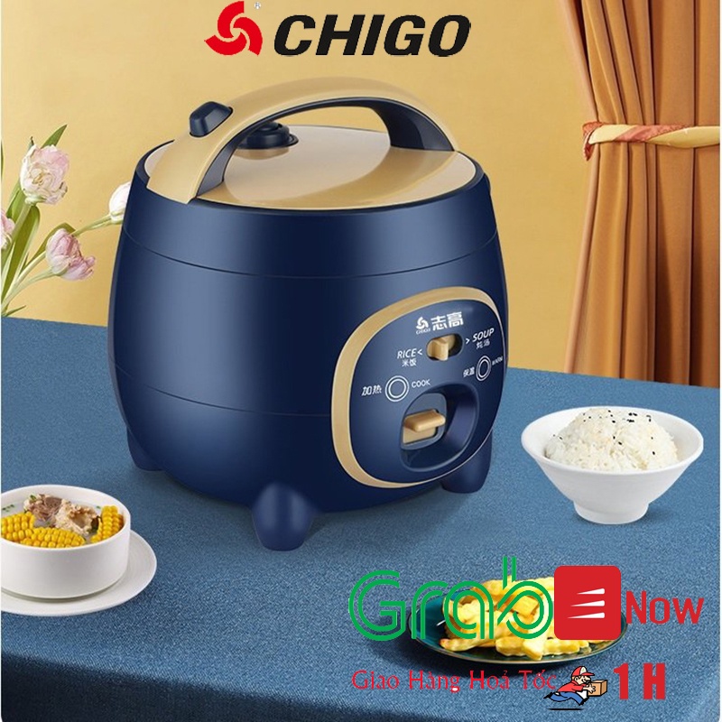 Nồi Cơm Điện Mini Đa Năng Nấu Cho 1-2 Người Ăn - Nồi Cơm CHIGO Thương Hiệu Nội Địa Trung