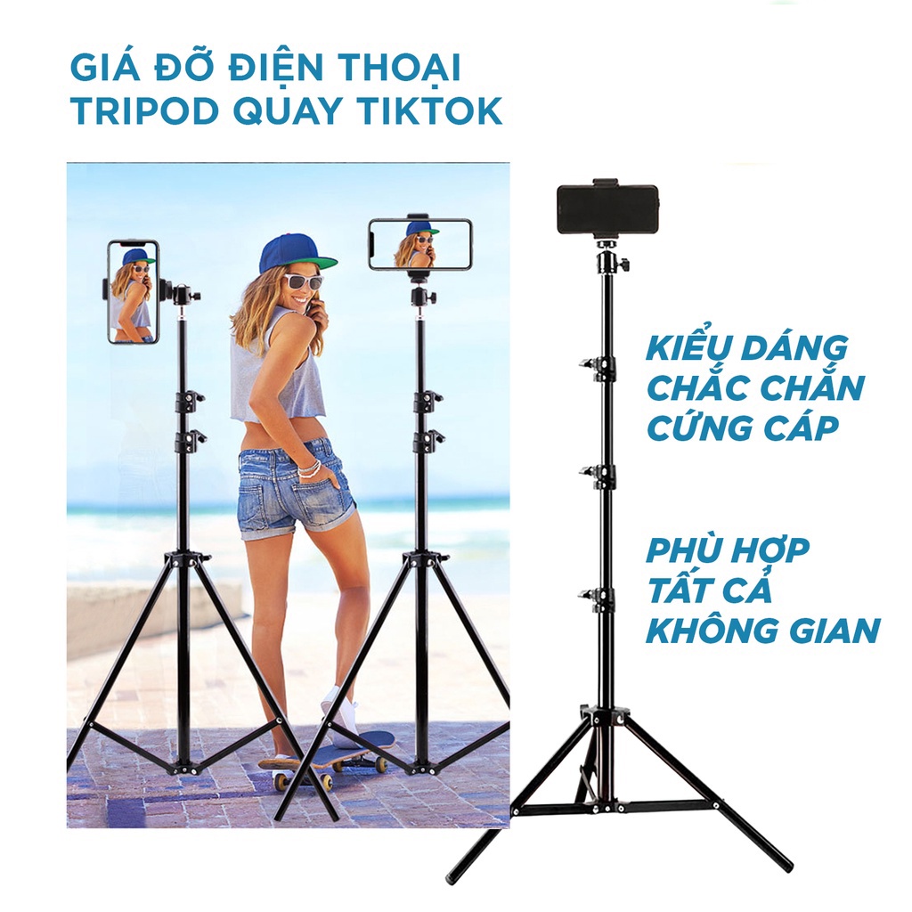 Chân Quay Tiktok Hỗ Trợ Livetream Chụp Ảnh Quay Video , Hàng Loại 1 Cao Cấp - Chính Hãng HD DESIGN