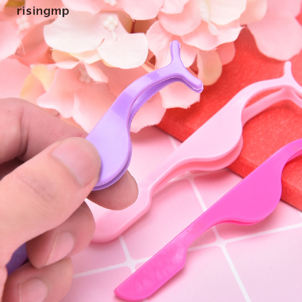 Nhíp Kẹp Gắn Lông Mi Giả Bằng Nhựa Tiện Dụng ♨Trên đó