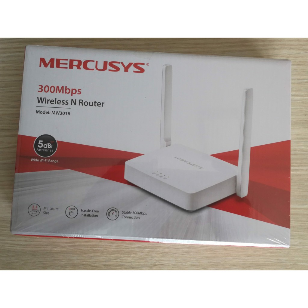 Bộ phát wifi Mercusys MW301R 2 râu tốc độ 300Mb