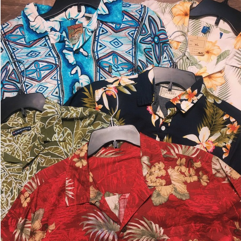 Áo sơ mi Hawaii - đi biển - [𝐅𝐑𝐄𝐄 𝐒𝐇𝐈𝐏] - secondhand (2hand) - vintage, cổ điển (inbox shop để chọn mẫu nhé) | WebRaoVat - webraovat.net.vn