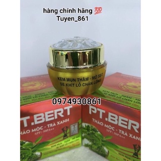 PT.BERT kem mụn thâm mờ sẹo se khít lỗ chân lông ,thảo mộc trà xanh hộp 10g,20g