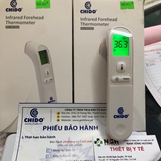 Bảo hành 1 đổi 1 Nhiệt kế điện tử hồng ngoại đo trán đo theo dõi thân nhiệt và nhiệt độ môi trường CHIDO CỦA NHẬT BẢN