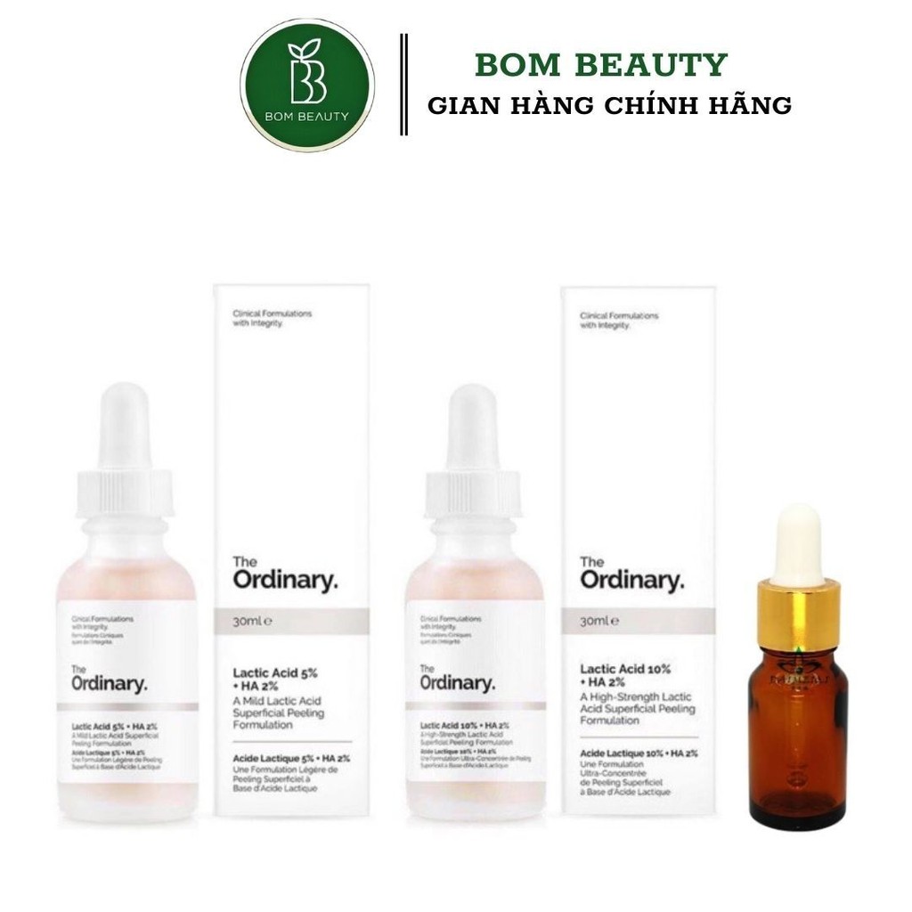 (thanh lý) Tinh chất AHA The ordinary Lactic Acid 5%/10%+ HA