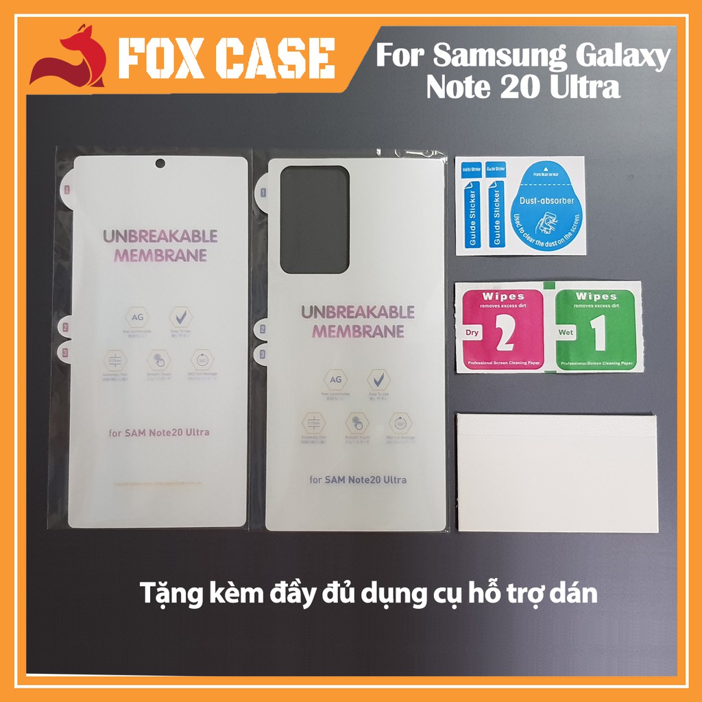 Miếng dán PPF S23 Ultra, S23 Plus, S23, S22 Ultra, S22 Plus, S22 trong, nhám, dán màn hình và lưng - Fox Case