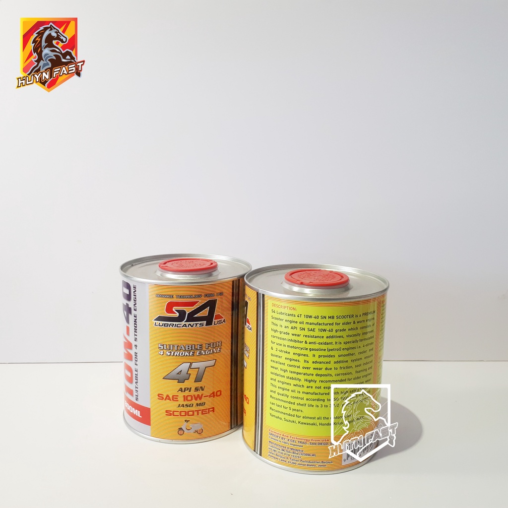 DẦU NHỚT XE GA S4 SCOOTER 10W40 - SN CAO CẤP