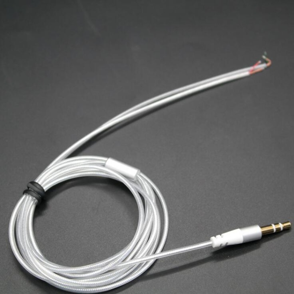 Bộ 2 dây cáp tai nghe 1.3M 18 lõi hợp kim nhôm tự làm