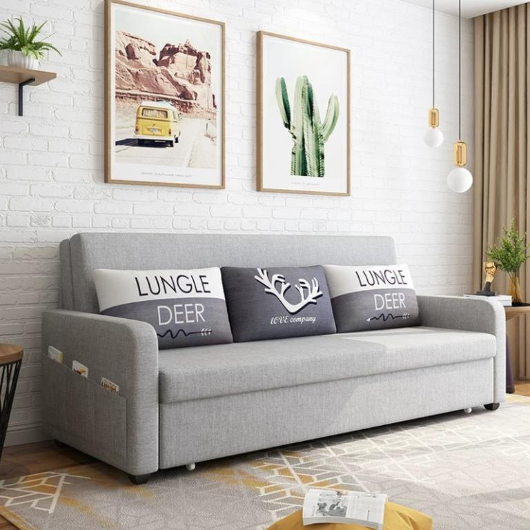 [ VIDEO ] Ghế Sofa Giường. Giường Sofa Đa Năng Có Ngăn Chứa Đồ. KT 1m6 x 1m92. Tặng Kèm 3 Gối Cao Cấp