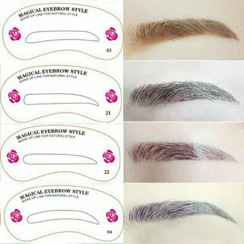 Bộ khuôn kẻ mày 24dáng