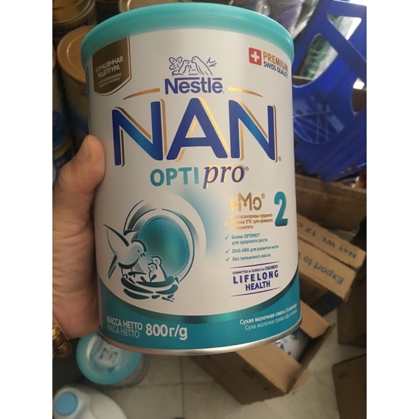 {Mẫu mới}- Sữa Nan Optipro HM0 số  2 của Nga loại 800g.