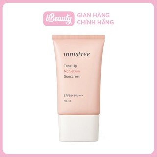 KEM CHỐNG NẮNG NÂNG TONE INNISFREE TONE UP NO SEBUM SUNSCREEN SPF35 PA+++ 50ml - Hàn Quốc chính hãng