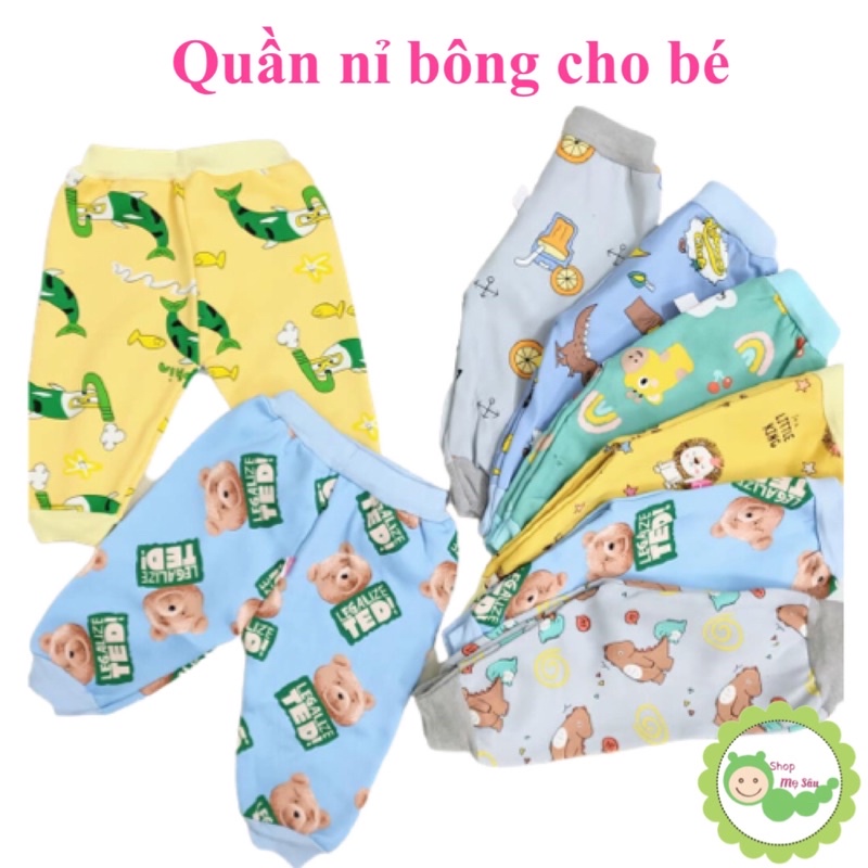 {5-15kg} Quần nỉ bông ấm áp cho bé trai, bé gái (nhiều mẫu) M900