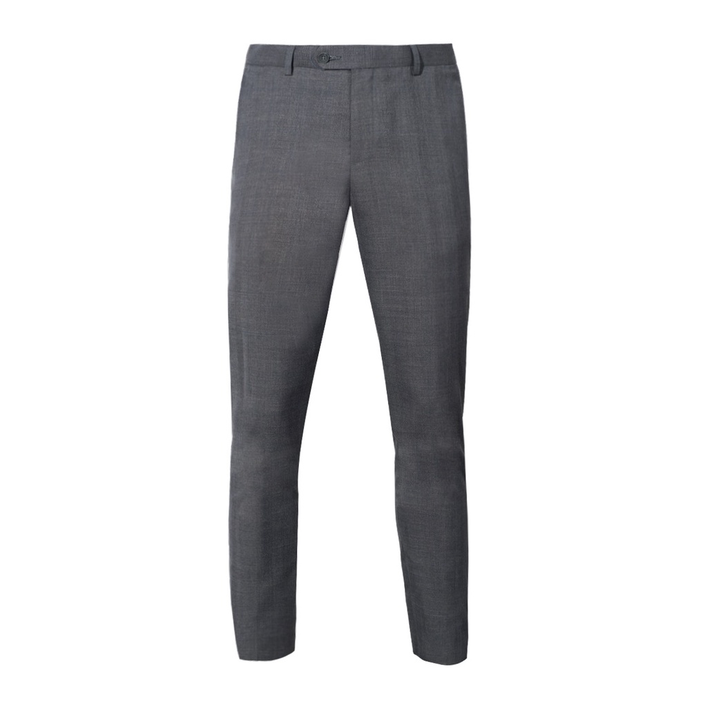 Quần Âu Nam Quần Tây Công Sở Cao Cấp OWEN QCAT220196 Dáng Carrot Fit Cạp Chun Màu Kẻ Caro Ghi Đậm Vải Polyester Mềm Mát