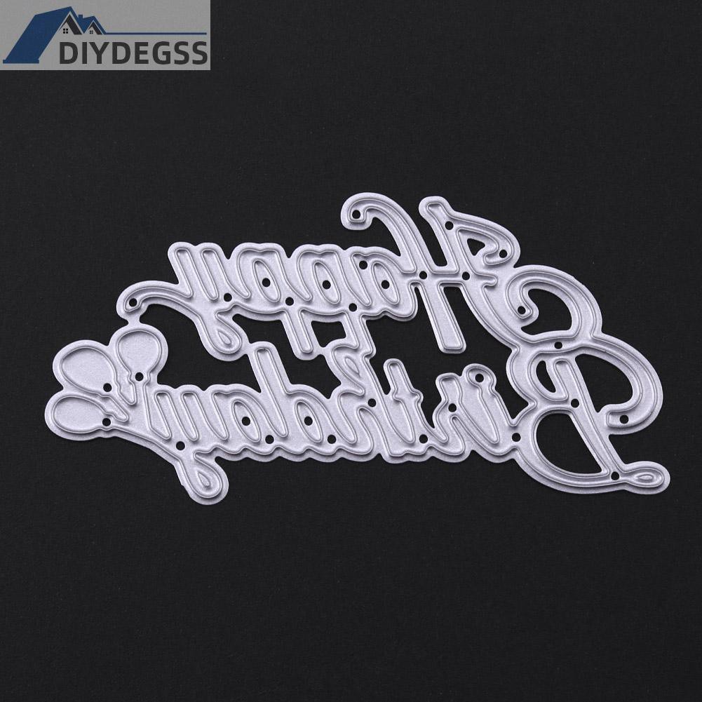 Diydegss2 Birthday DIY Metal Scrapbook Craft Embroidery Art Cutting Die Stencils Gift