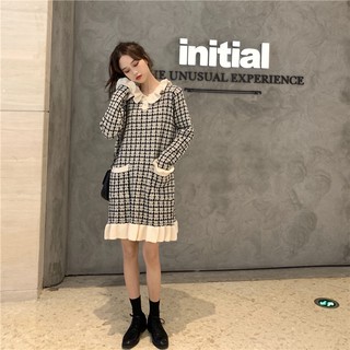 Váy len caro nhún bèo ulzzang ( có ảnh thật + clip )
