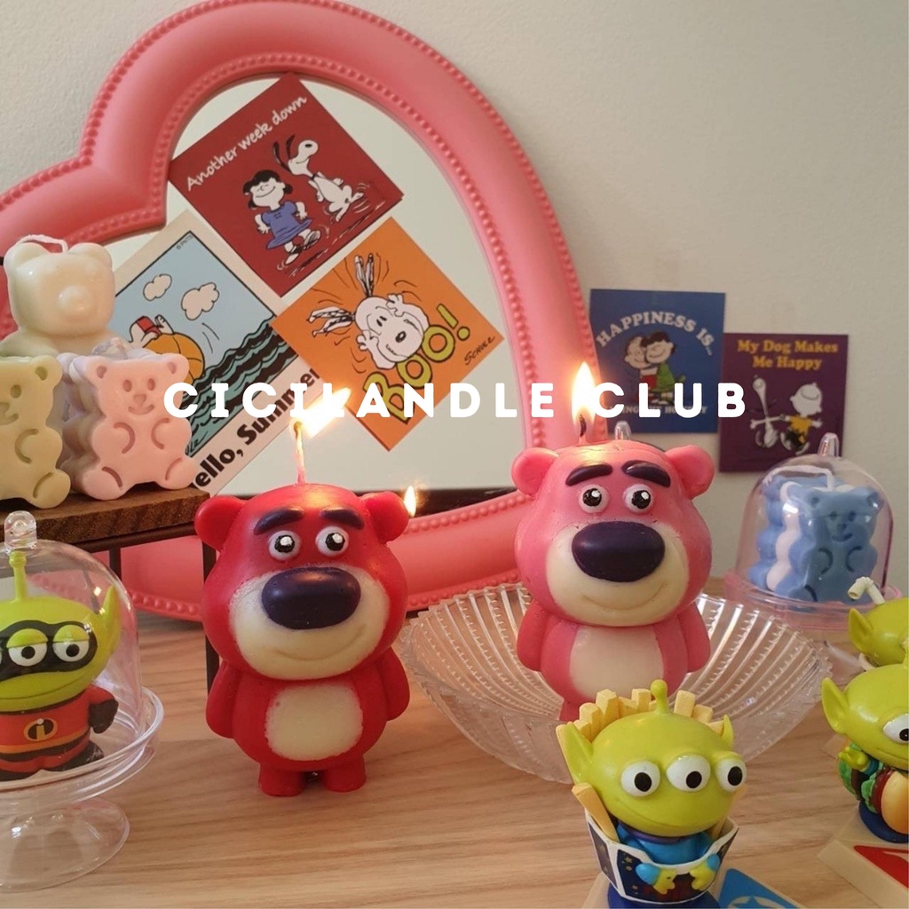 Nến thơm Gấu LOTSO trong Toy Story CICILANDLE CLUB | Nến thơm đậu nành tự nhiên giúp thư giãn, decor phòng, làm phụ kiện