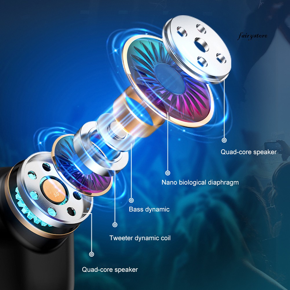 Tai Nghe Bluetooth 5.0 Không Dây Fs + A1 Tws Chống Nước Cảm Ứng Thông Minh Kèm Mic