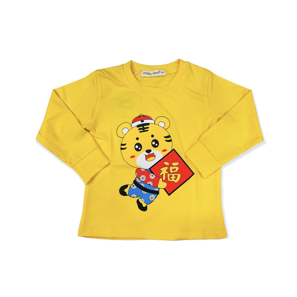 Áo mặc tết cho bé  Áo tay dài MinkyMom Tết Nhâm Dần 2022 cho bé trai bé gái  Quần áo trẻ em 5-19kg