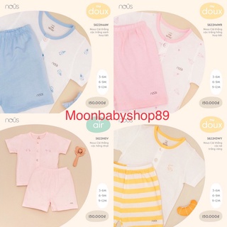 Bộ quần áo cho bé cài thẳng cộc Nous sz 3/6m đến 9/12m