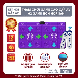 (CHÍNH HÃNG) Thảm game cao cấp cổng AV kèm các phụ kiện đầy đủ: nhảy audition, yoga, chạy bộ....(kết nối TV, máy tính)