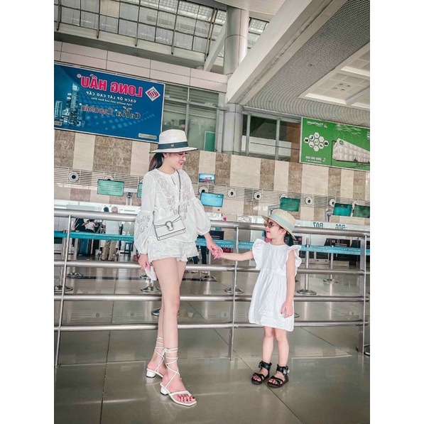 Giày sandal xỏ ngón nữ buột dây 4cm [HOT] phong cách