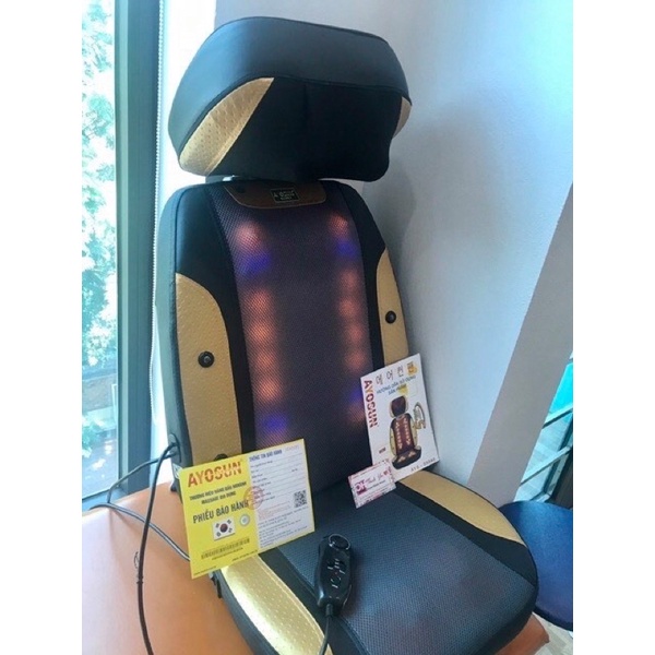 Đệm massage Hồng ngoại Ayosun chính hãng. Giảm đau Cổ vai gáy Lưng đùi