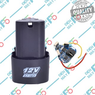 DMF5 Vỏ mạch pin China 12V tam giác, có giắc sạc DC