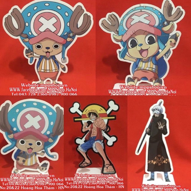 Standee lufy , chopper , low để bàn khách mua inbox mẫu
