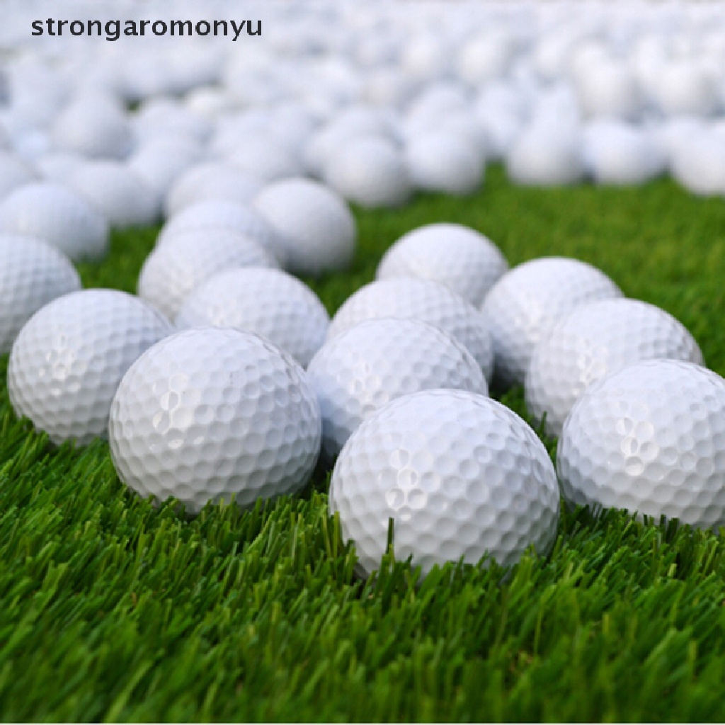 Set 10 quả bóng golf bằng xốp PU màu trắng hỗ trợ luyện tập trong nhà/ngoài trời