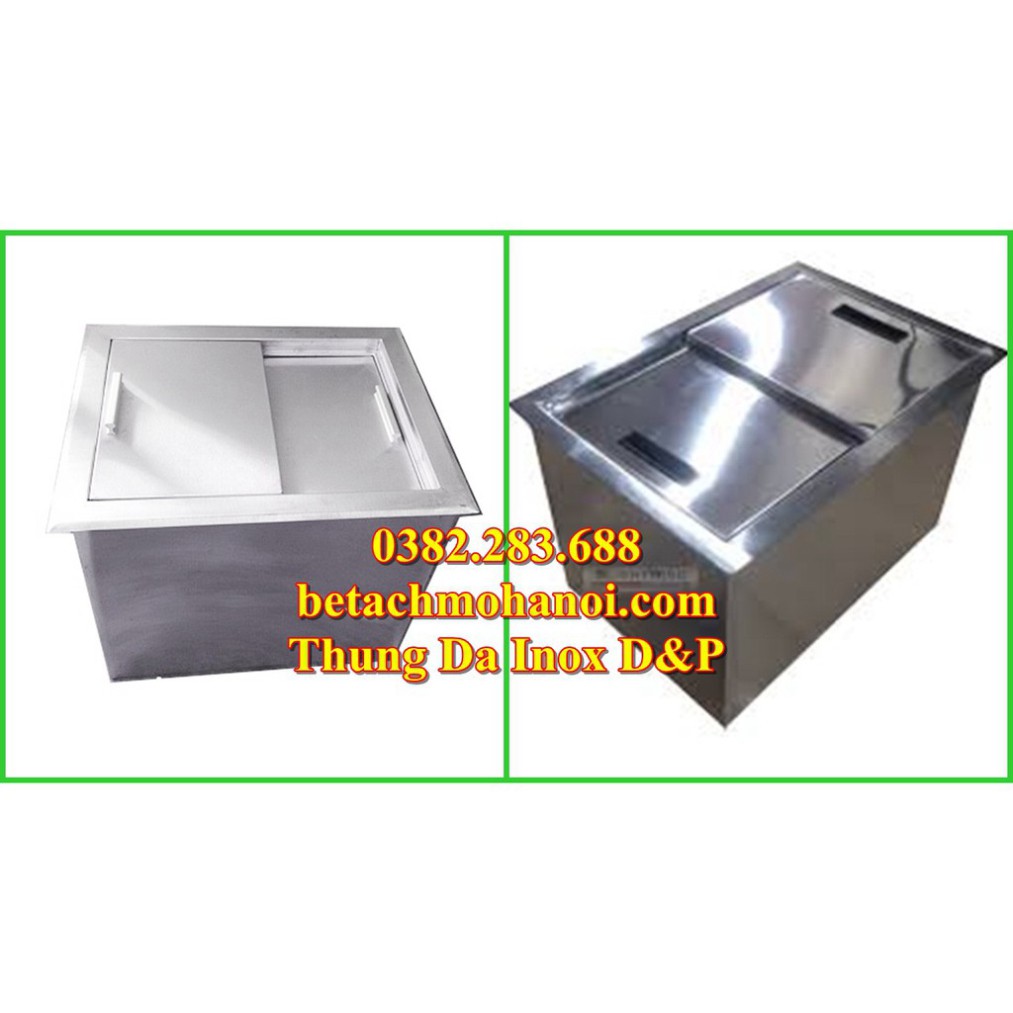 [GIẢM GIÁ] Thùng đá inox âm bàn quầy - Rẻ Nhất