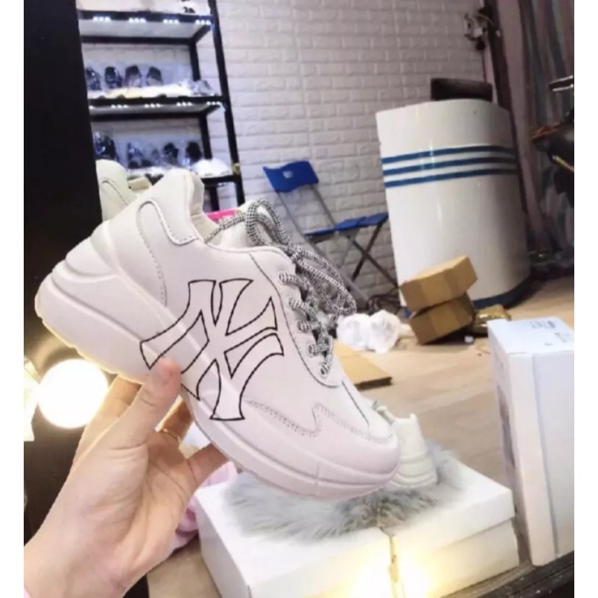Giày thể thao nữ , giày sneaker độn đế NY cực đẹp 010