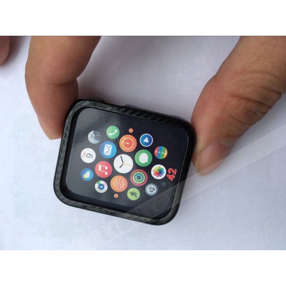 Vỏ bảo vệ bằng sợi cacbon cho đồng hồ thông minh Apple Watch Series 4 3 2 1 38mm / 40mm / 42mm / 44mm