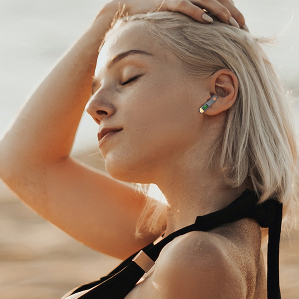 *Bluetooth-Compatible 5 2 *Earbud Wireless Sports Cordless Rechargeable *Earphone [with Microphone]ELEN