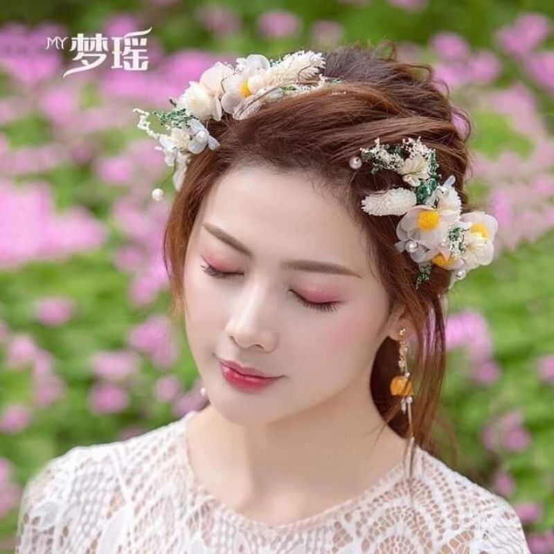 cặp cài voan cô dâu