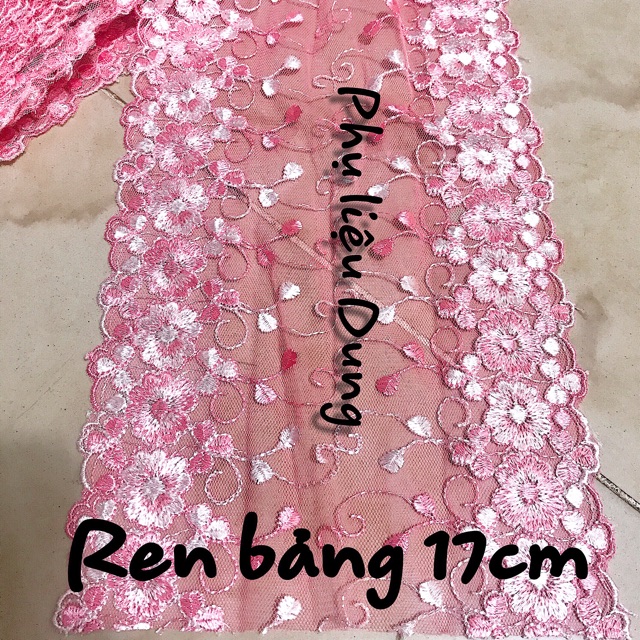 Ren chỉ hồng baby bảng lớn 17cm: bán 1 mét