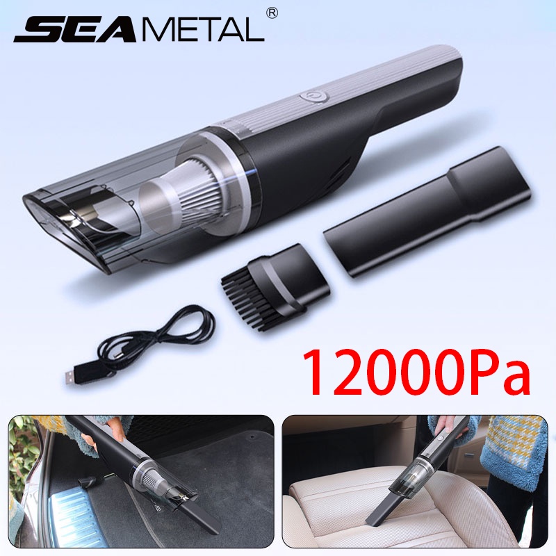 Máy hút bụi mini không dây SEAMETAL 12000Pa có thể sạc lại tiện dụng