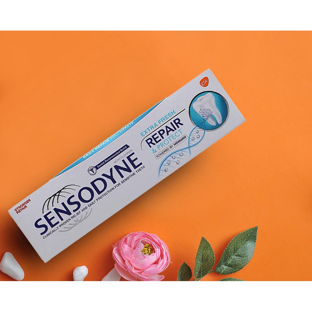 Kem Đánh Răng Giúp Phục Hồi Răng Nhạy Cảm Hơi Thở Thơm Mát Sensodyne Repair&amp;Protect Extra Fresh 100g