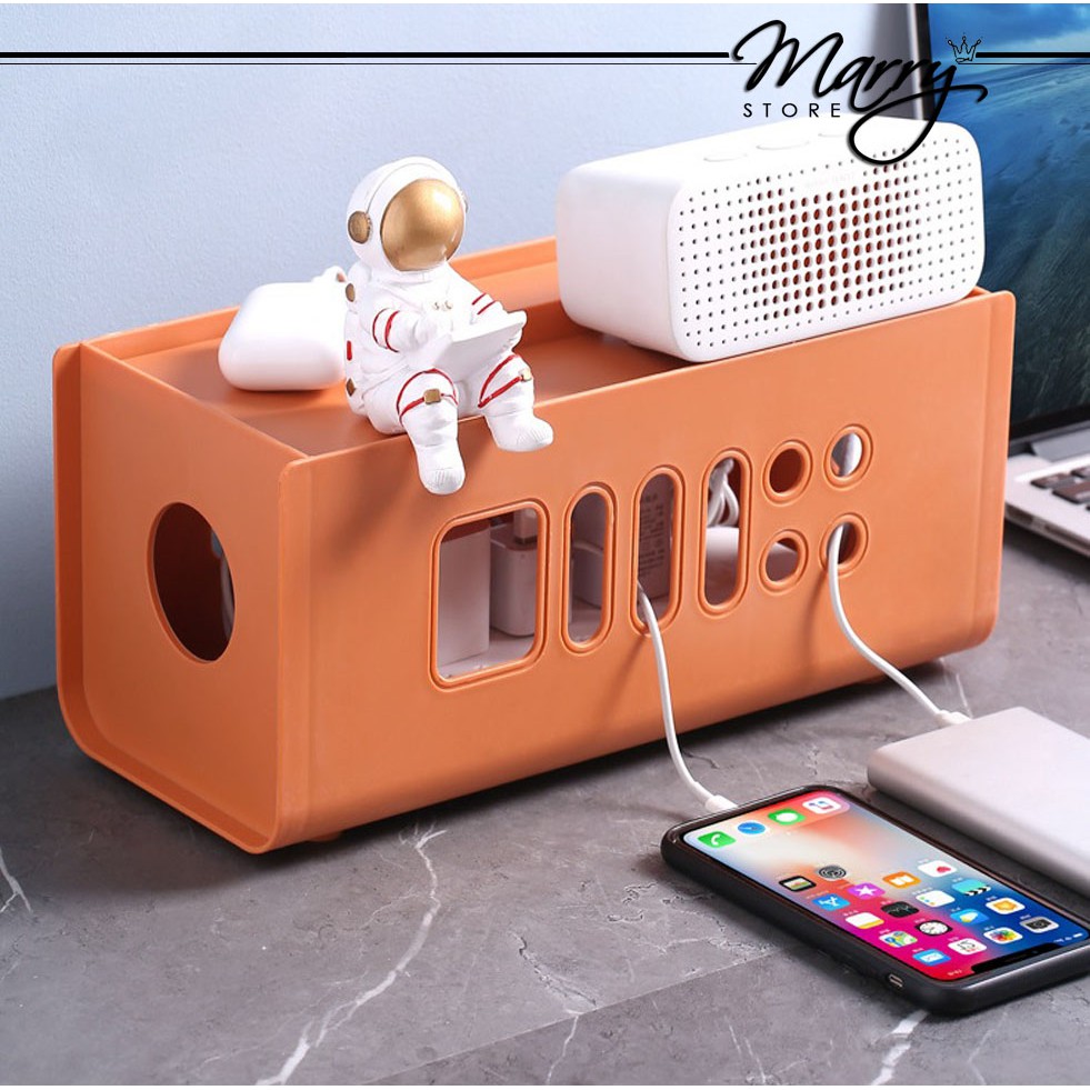Hộp Đựng Ổ Cắm Điện, Dây Điện An Toàn Cho Trẻ Nhỏ, Gọn Gàng Cao Cấp MARRYSTORE