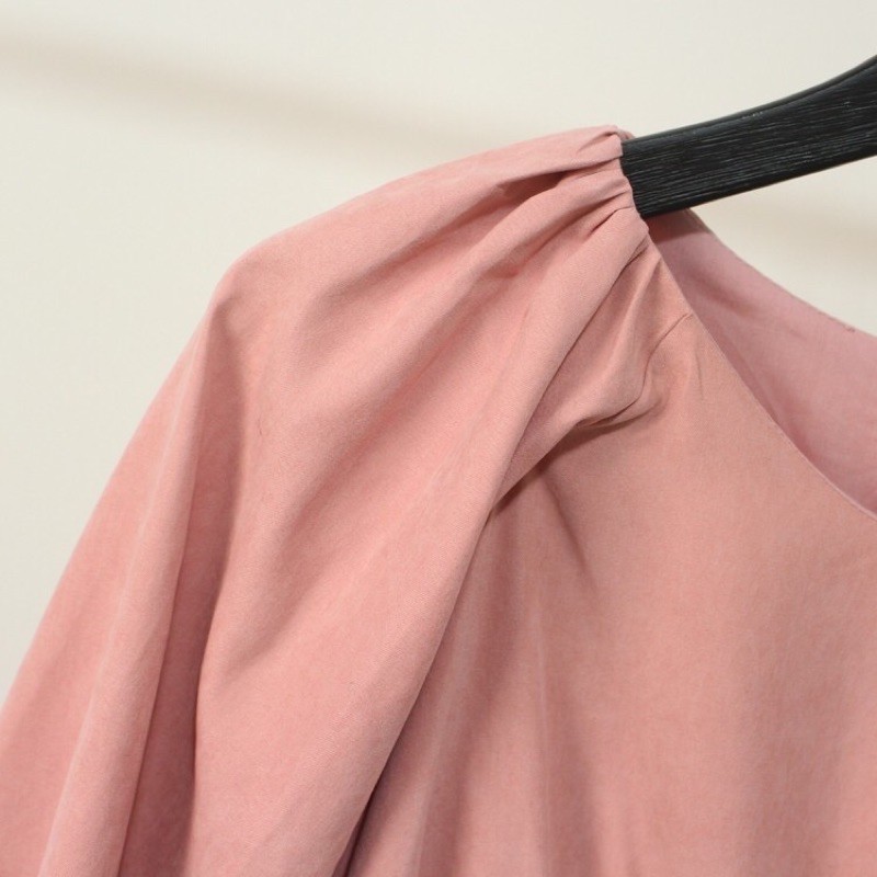 Đầm hồng babydoll Zara